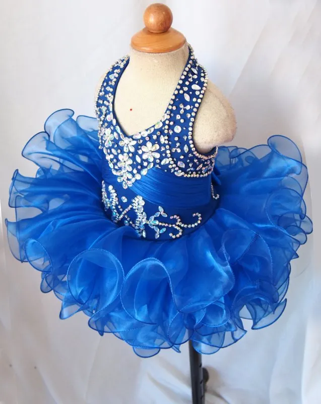 Infant/toddler/baby/children/kids glitz Girl's Pageant Dress/clothing for birthday,bridal, size1~7 G153-6