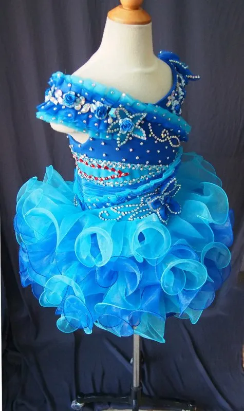Infant/toddler/baby/children/kids glitz Girl's Pageant Dress/clothing for birthday,christmas,bridal,gift, G087