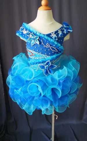 Infant/toddler/baby/children/kids glitz Girl's Pageant Dress/clothing for birthday,christmas,bridal,gift, G087
