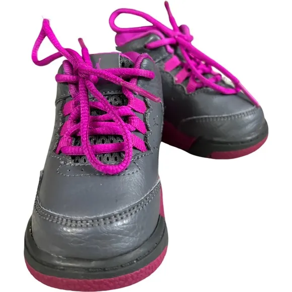 Jordan Flight Origin 2 Toddler Grey Fuchsia 718075-006 Size 4 C