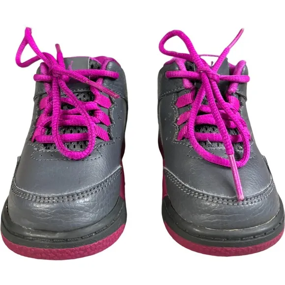 Jordan Flight Origin 2 Toddler Grey Fuchsia 718075-006 Size 4 C