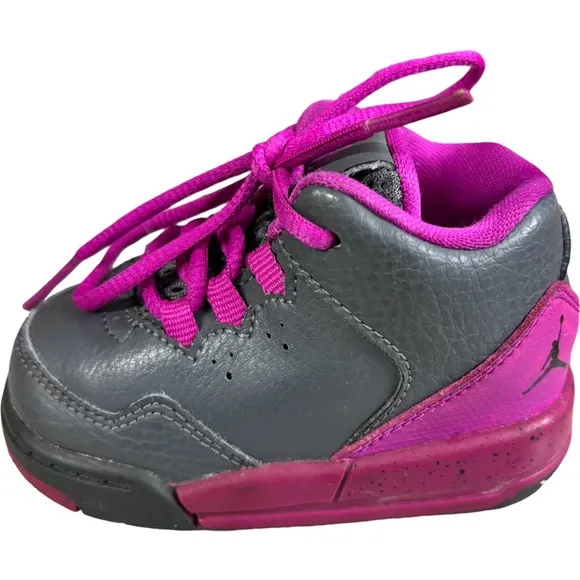 Jordan Flight Origin 2 Toddler Grey Fuchsia 718075-006 Size 4 C
