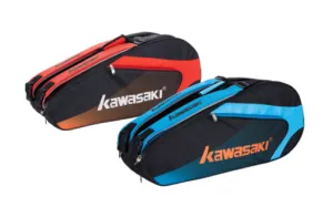 Kawasaki 6 racket badminton bags KBB-8690 Blue/Red