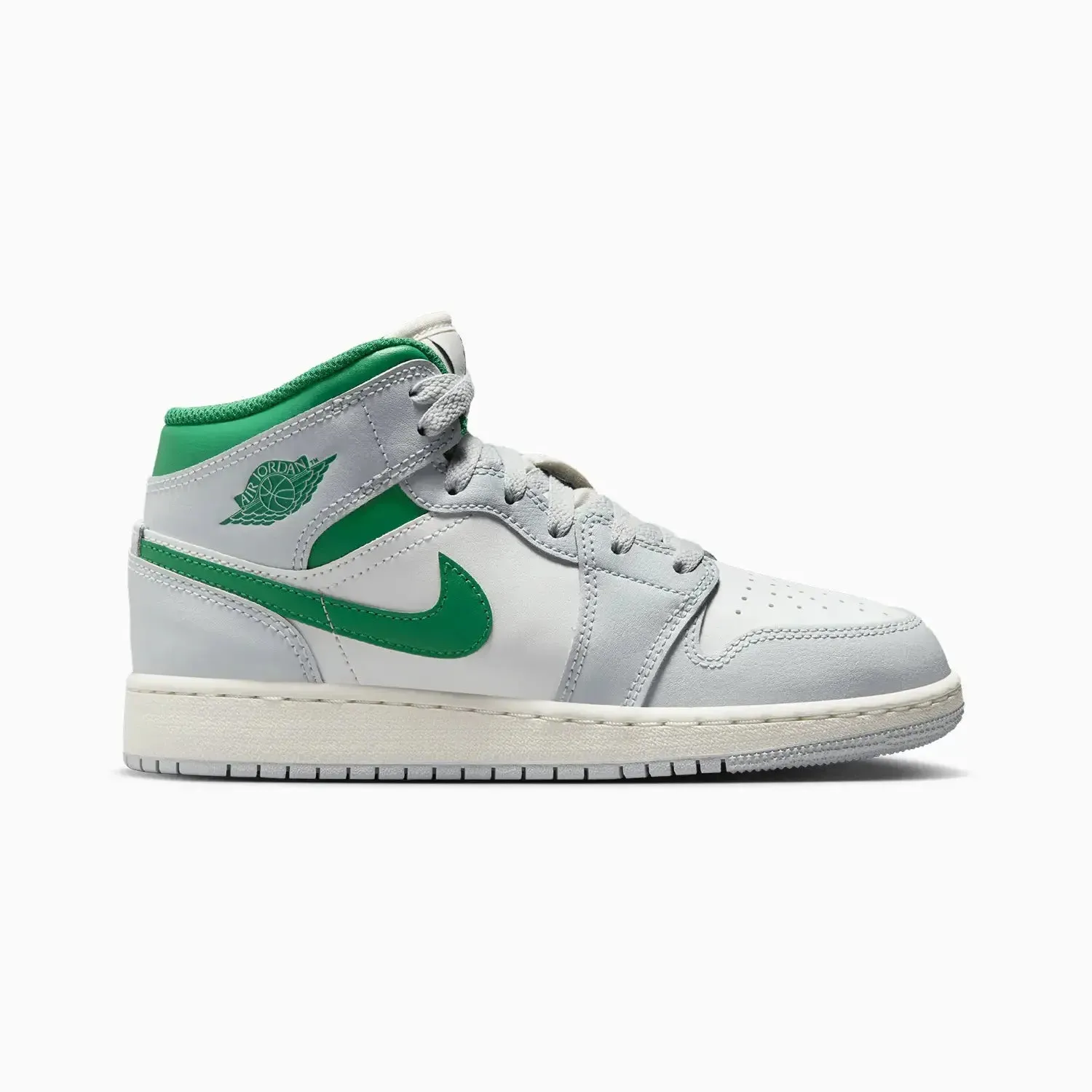 Kid's Air Jordan 1 Mid "Pine Green" Grade School