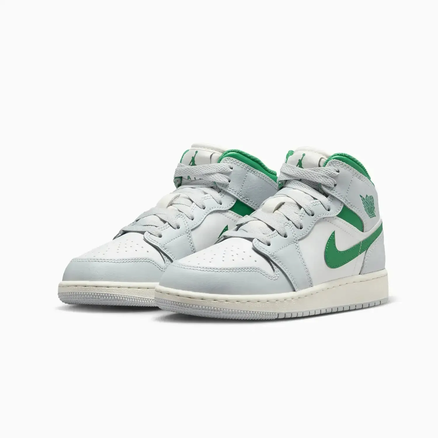 Kid's Air Jordan 1 Mid "Pine Green" Grade School