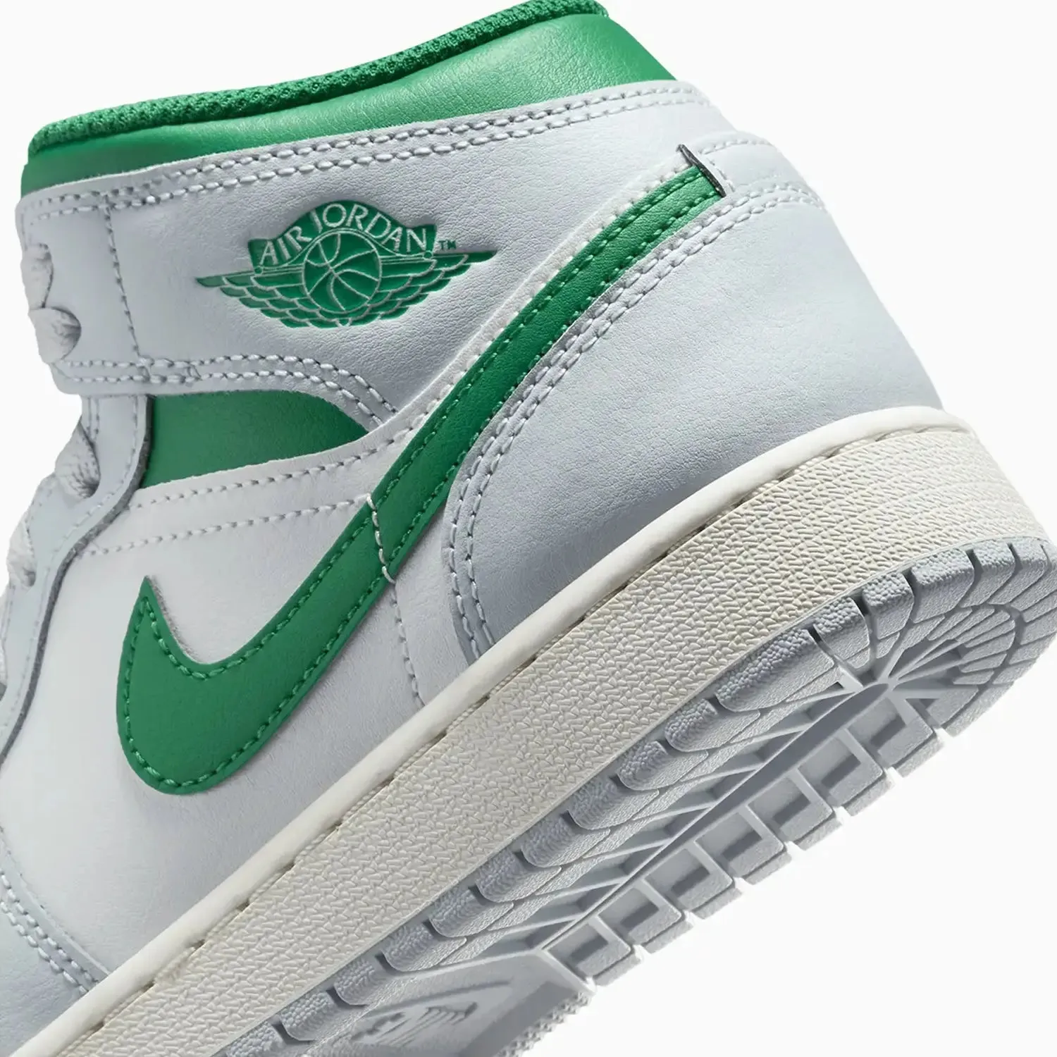 Kid's Air Jordan 1 Mid "Pine Green" Grade School