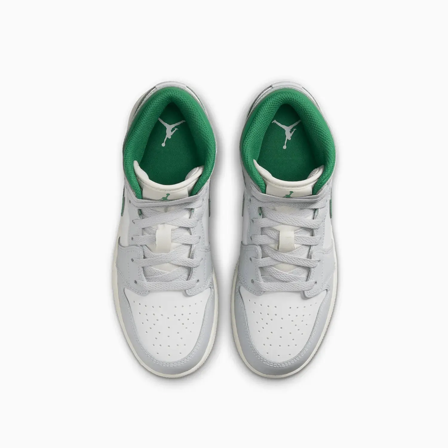Kid's Air Jordan 1 Mid "Pine Green" Grade School