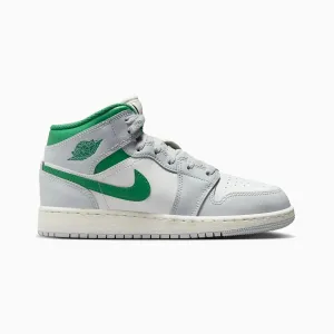 Kid's Air Jordan 1 Mid "Pine Green" Grade School