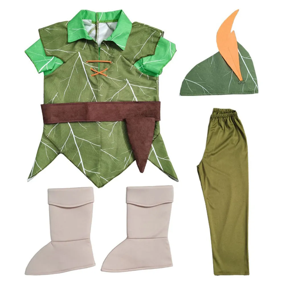 Kids Children Peter Pan Cosplay Costume Outfits Halloween Carnival Suit