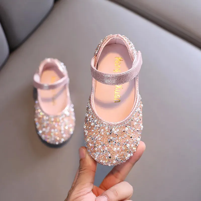 kids Girls Autumn  Leather Shoes
