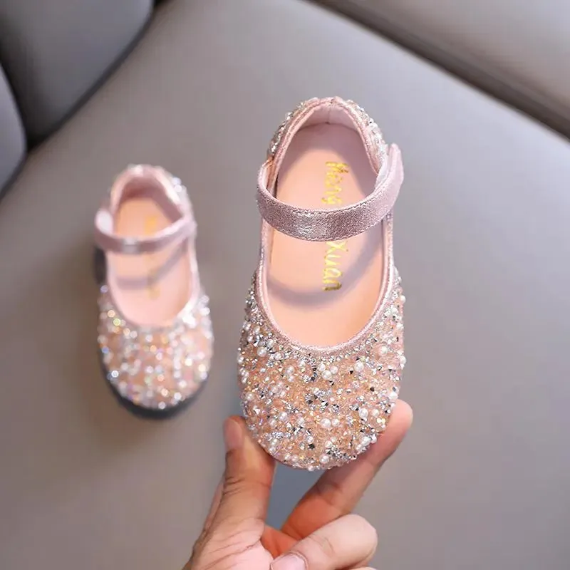 kids Girls Autumn  Leather Shoes