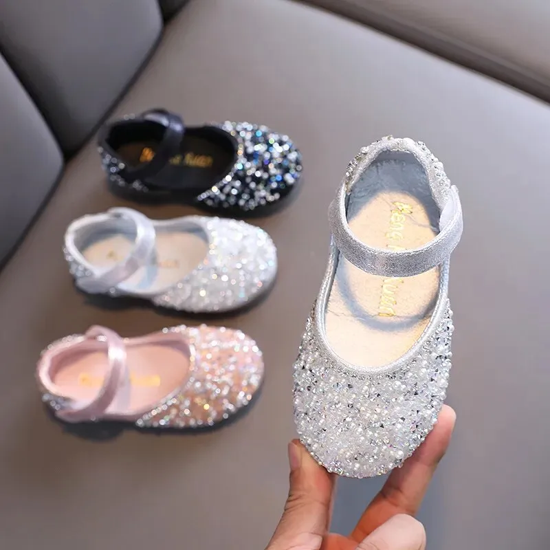 kids Girls Autumn  Leather Shoes