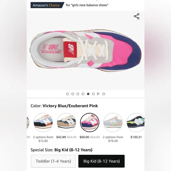 Kids new balance shoes