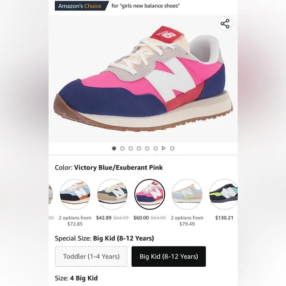 Kids new balance shoes