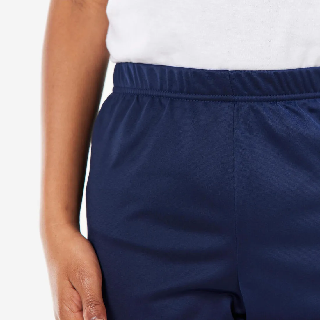Kids' Synthetic Breathable Tracksuit Gym'Y - Blue/Navy Bottoms