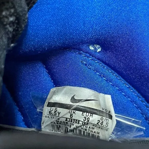 Kids Nike Air Force 270 GS Shoes Size 6.5 Y- White, Blue and Purple