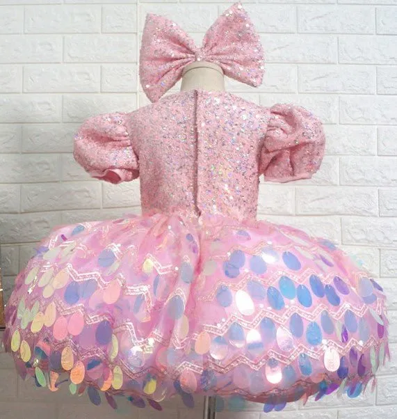 Kids/Toddler/Baby Girl/Baby Miss/Children Bling Bling Pageant Dress