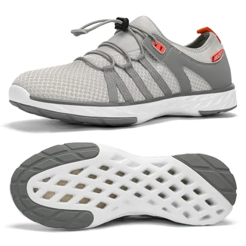 Kricely Water Shoes Men Quick Dry Aqua Shoes Swim Shoes for Men Non-Slip Beach Shoes Outdoor for Surfing