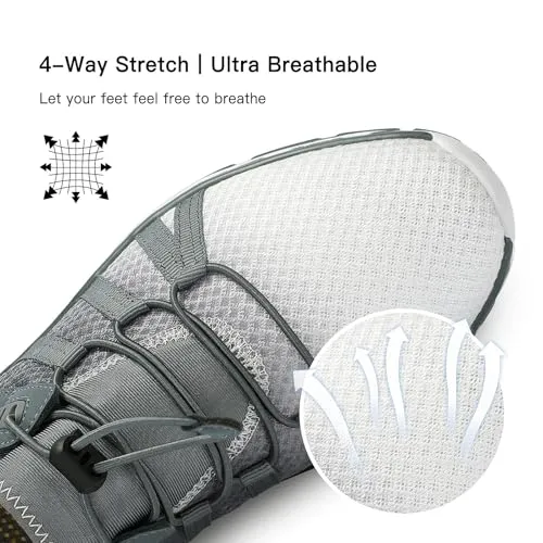Kricely Water Shoes Men Quick Dry Aqua Shoes Swim Shoes for Men Non-Slip Beach Shoes Outdoor for Surfing