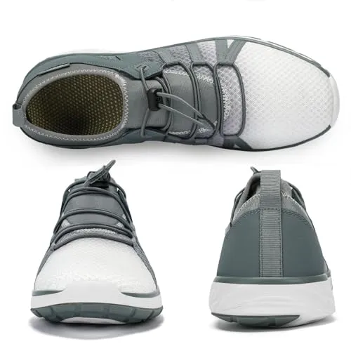 Kricely Water Shoes Men Quick Dry Aqua Shoes Swim Shoes for Men Non-Slip Beach Shoes Outdoor for Surfing