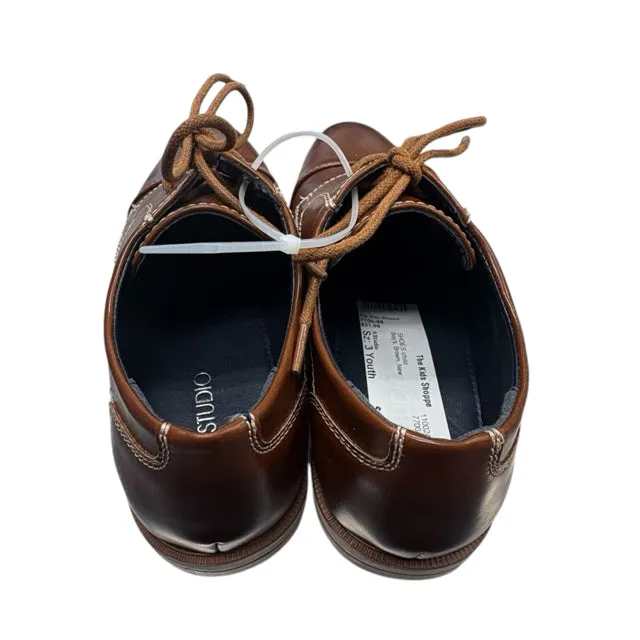 KStudio Boy's Brown Dress SHOES Size 3Y