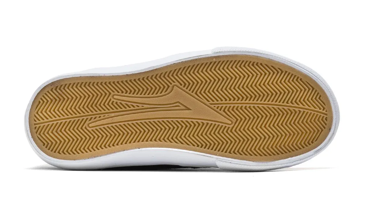 LAKAI SKATE SHOES: CAMBRIDGE KIDS Black/White Sizes 1,2,3.