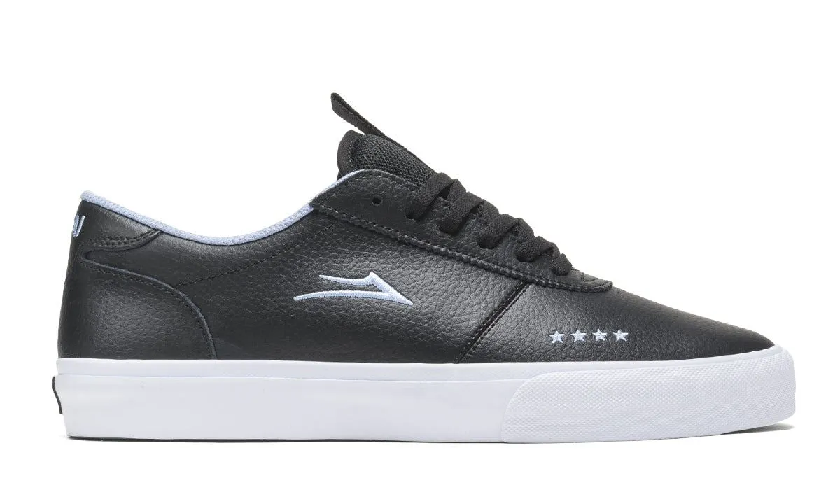 Lakai x Fourstar Manchester Leather Skate Shoes - Black / Pebble