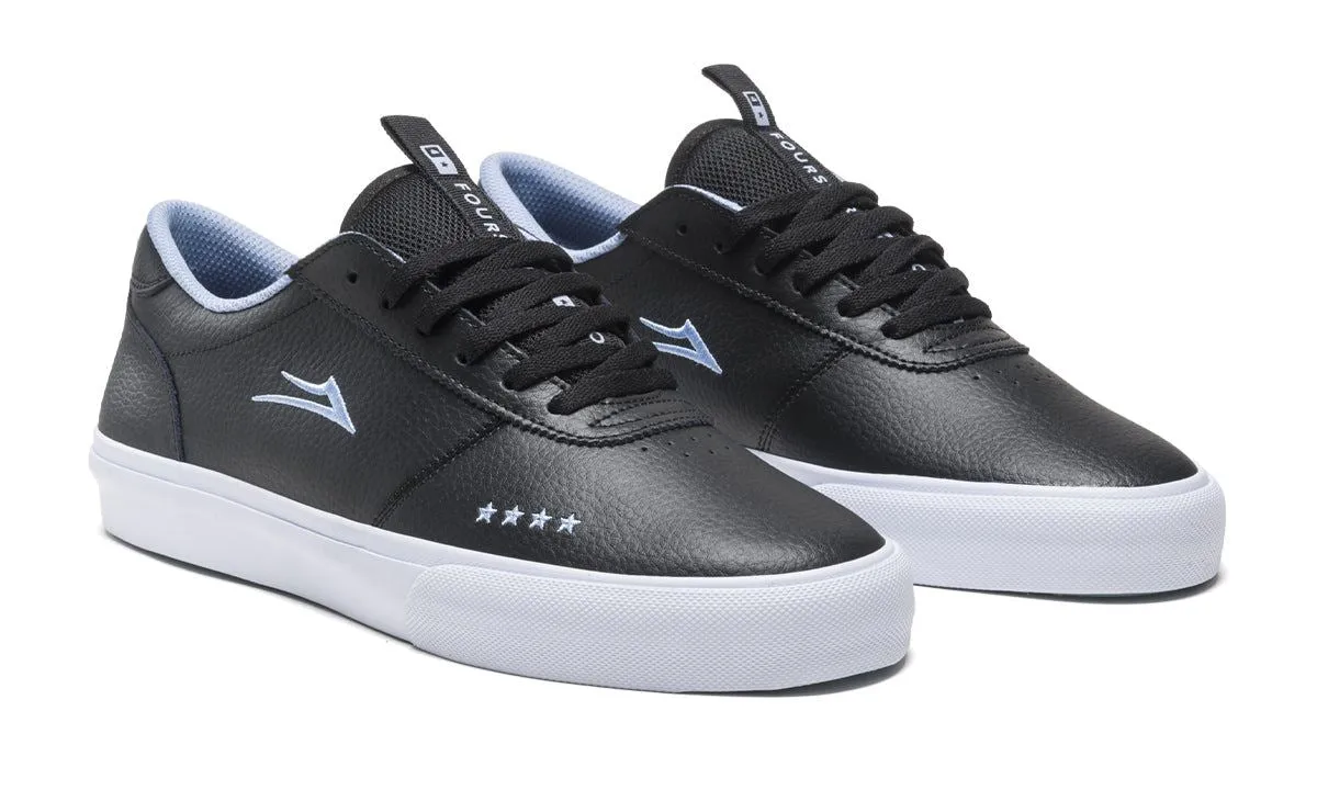Lakai x Fourstar Manchester Leather Skate Shoes - Black / Pebble