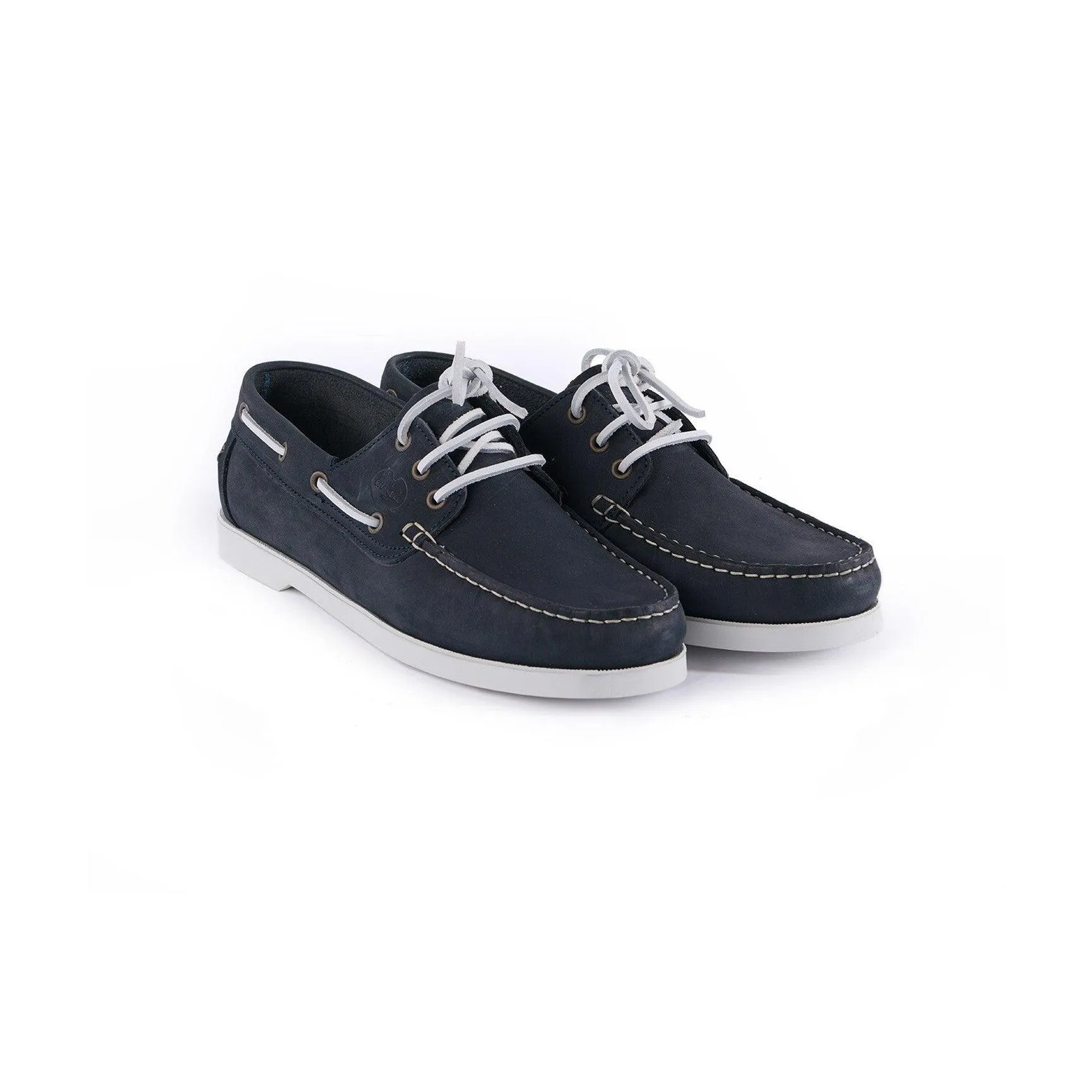 Le Chameau Mens Galion Nubuck Deck Shoes - Tan, Navy, Vert Chameau