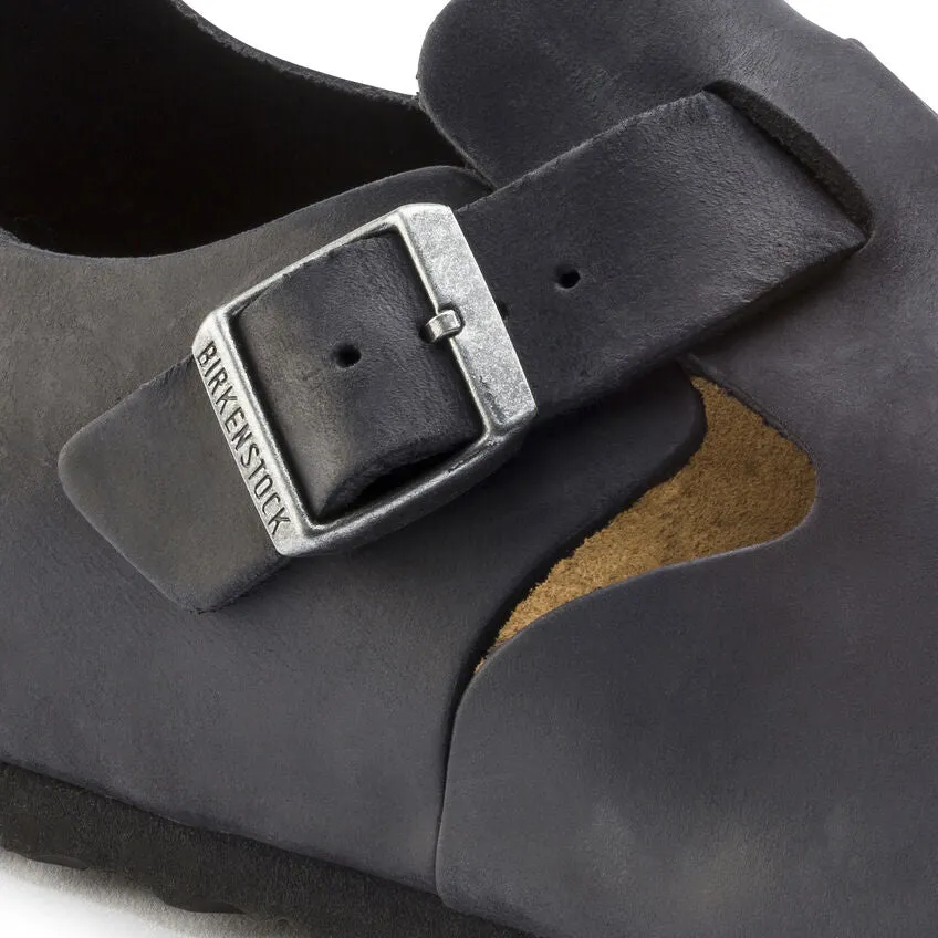 London - Black Oiled Leather||London - Cuir huilé noir