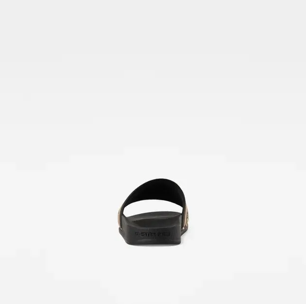 Men’s Slides Black/Yellow Cart Slide lV