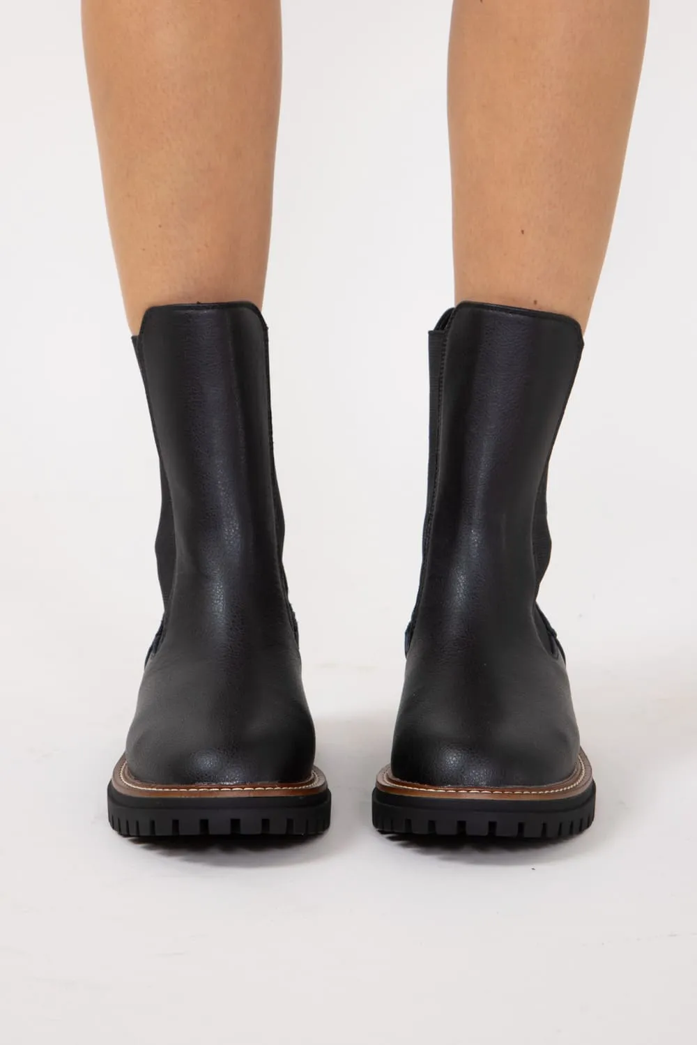 MIA Fala Water Resistant Boots for Women in Black | MH240801-BLACK