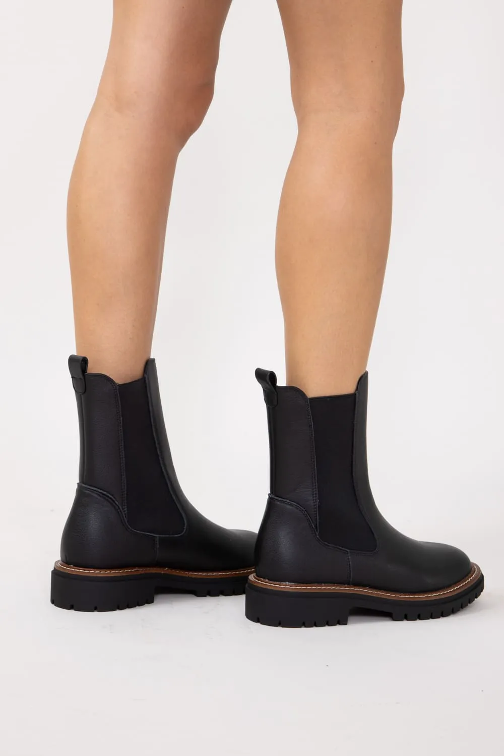MIA Fala Water Resistant Boots for Women in Black | MH240801-BLACK