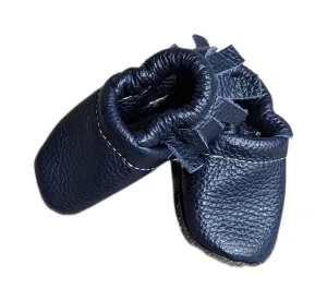 Minimoc - navy - size 1 (0-3m)