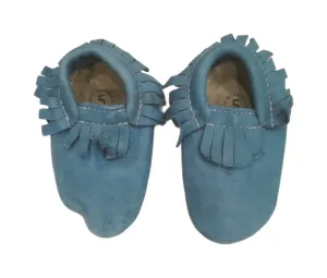 Minimocs teal shoes - toddler size 5