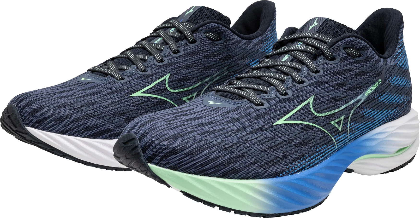 Mizuno Wave Rider 28 Mens Running Shoes - Blue