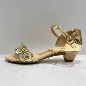 MOLE SAND GOLD METALIZE HEEL