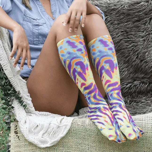 Multi Jungle Youth Knee Highs