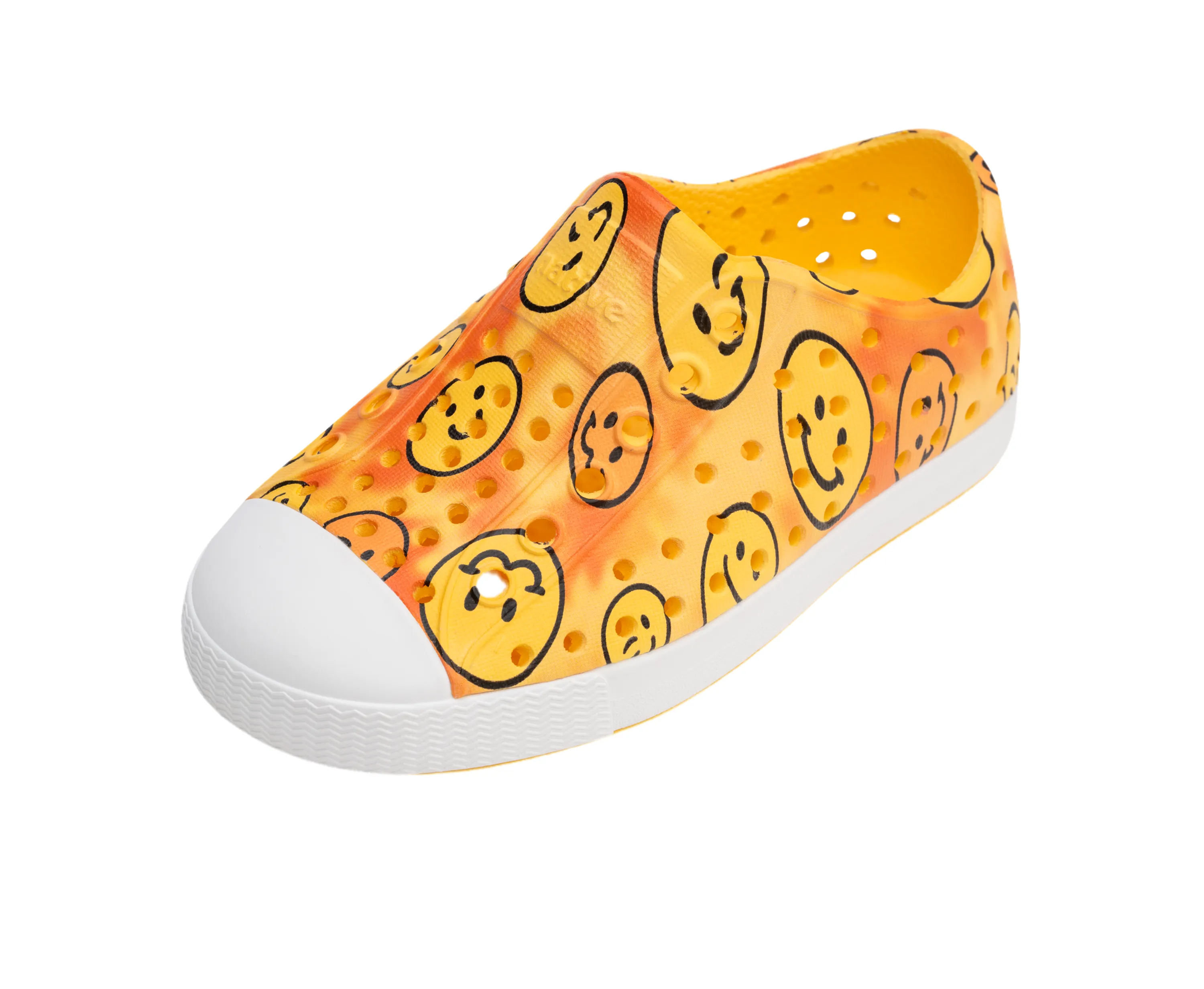 Native Jefferson Print Kids Shoes Happy Tie Dye