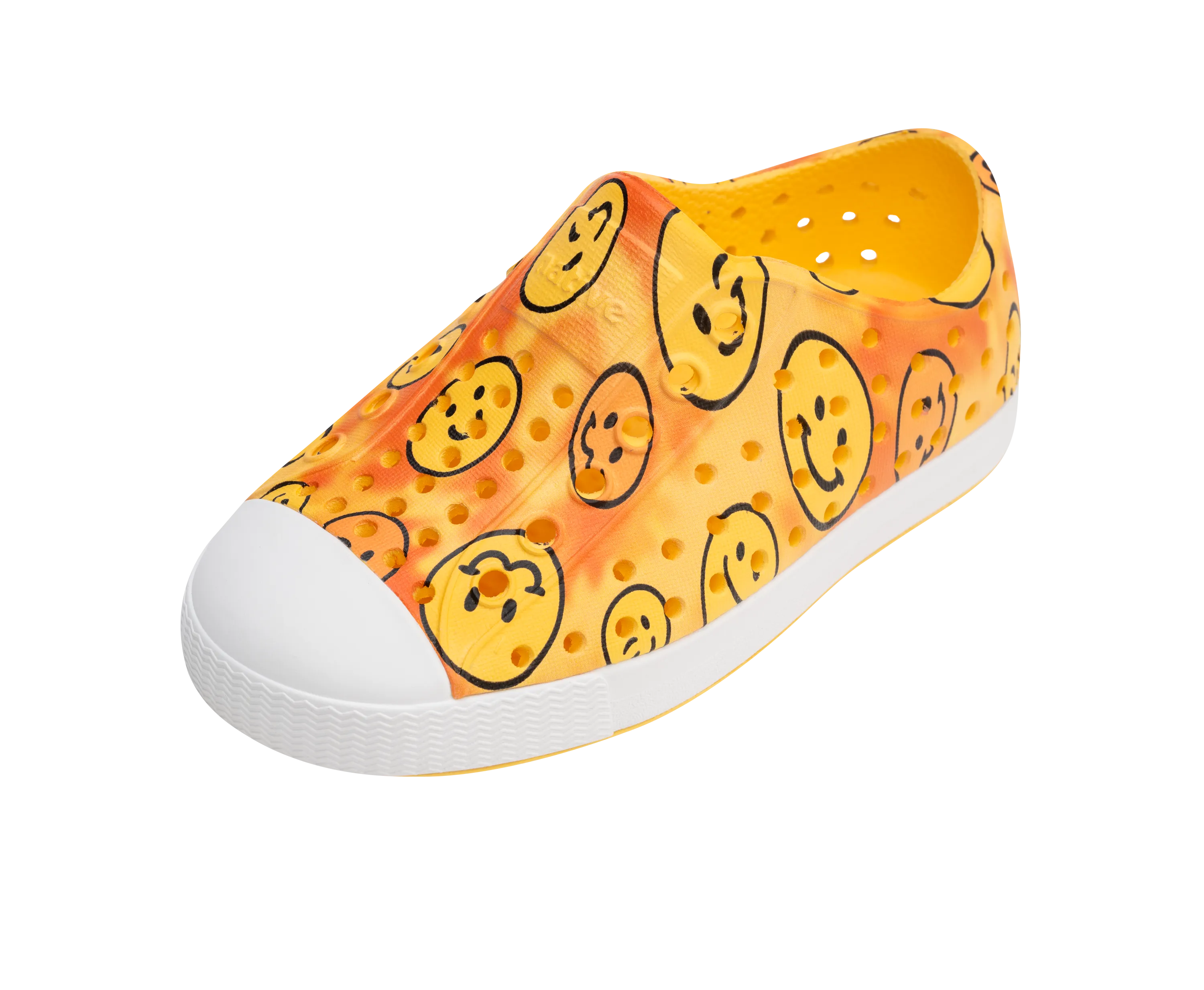 Native Jefferson Print Kids Shoes Happy Tie Dye