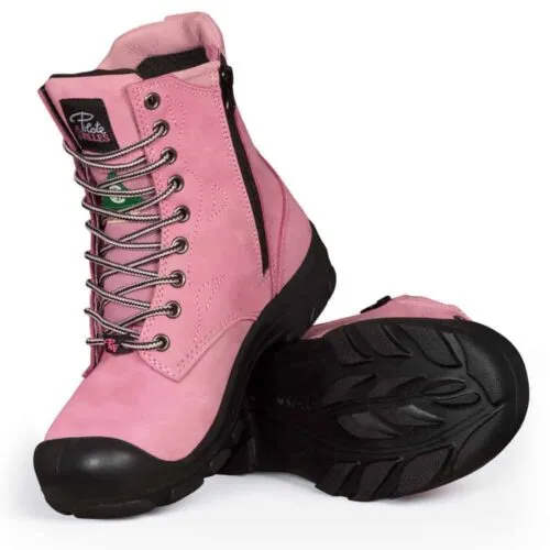 Nat's 8" Ladies Work Boots with Zipper - CSA Approved