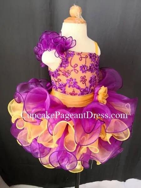 Natural Little Girl/Baby Girl/Toddler/Infant Cupcake Pageant Dress