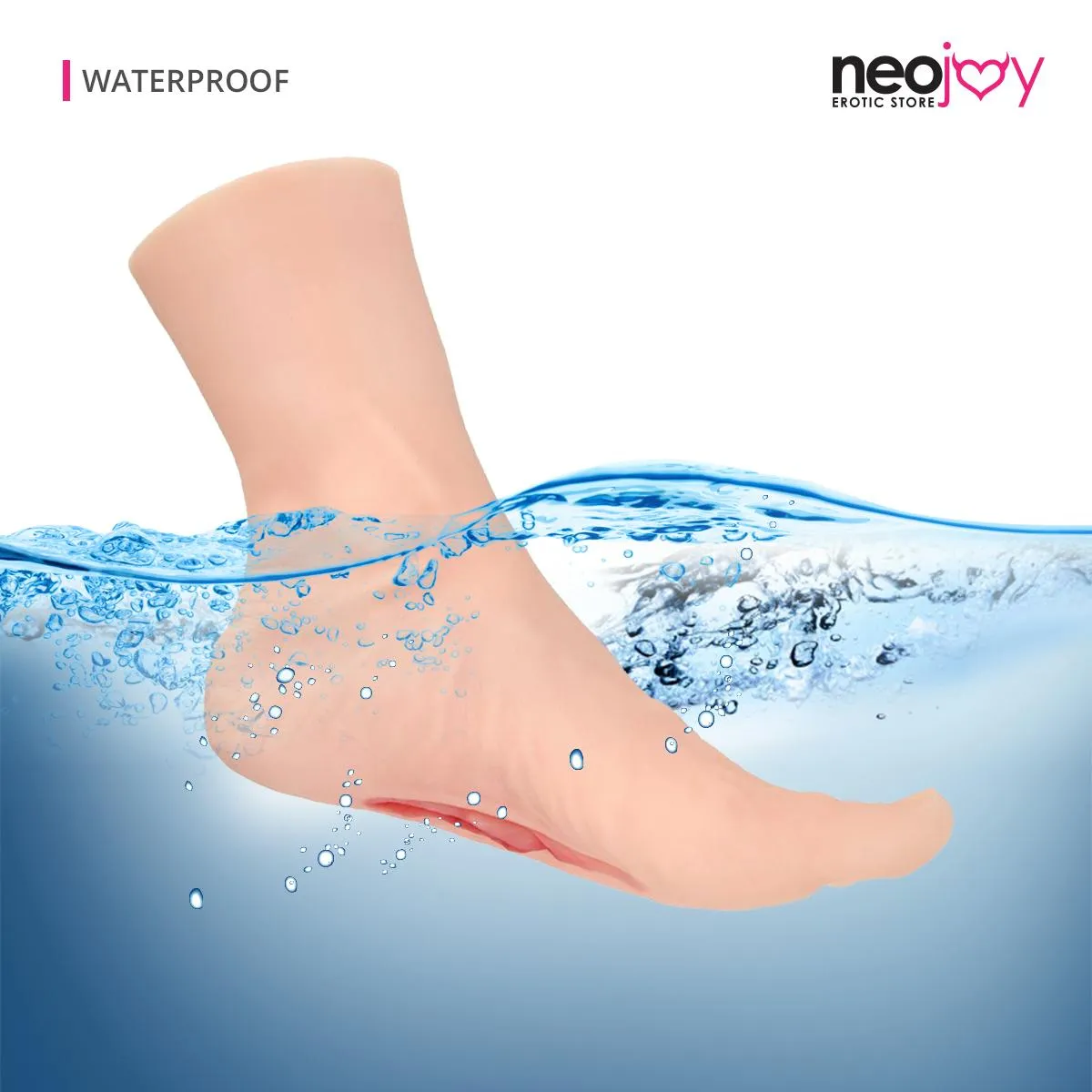 Neojoy Erika Foot Fetish - Foot Vagina Masturbator - TPE Skin Feel - Sexy Size 0.9 kg