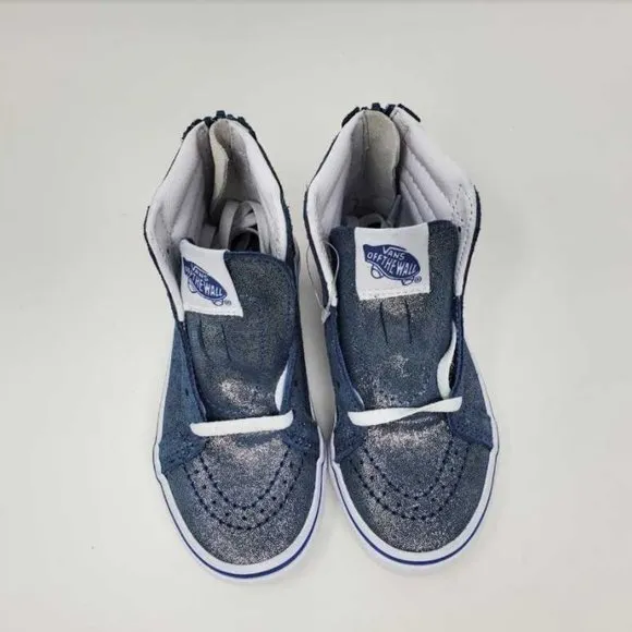 New 11.5 Vans Sk8-Hi zip Harry Potter Hogwarts metallic kids shoes