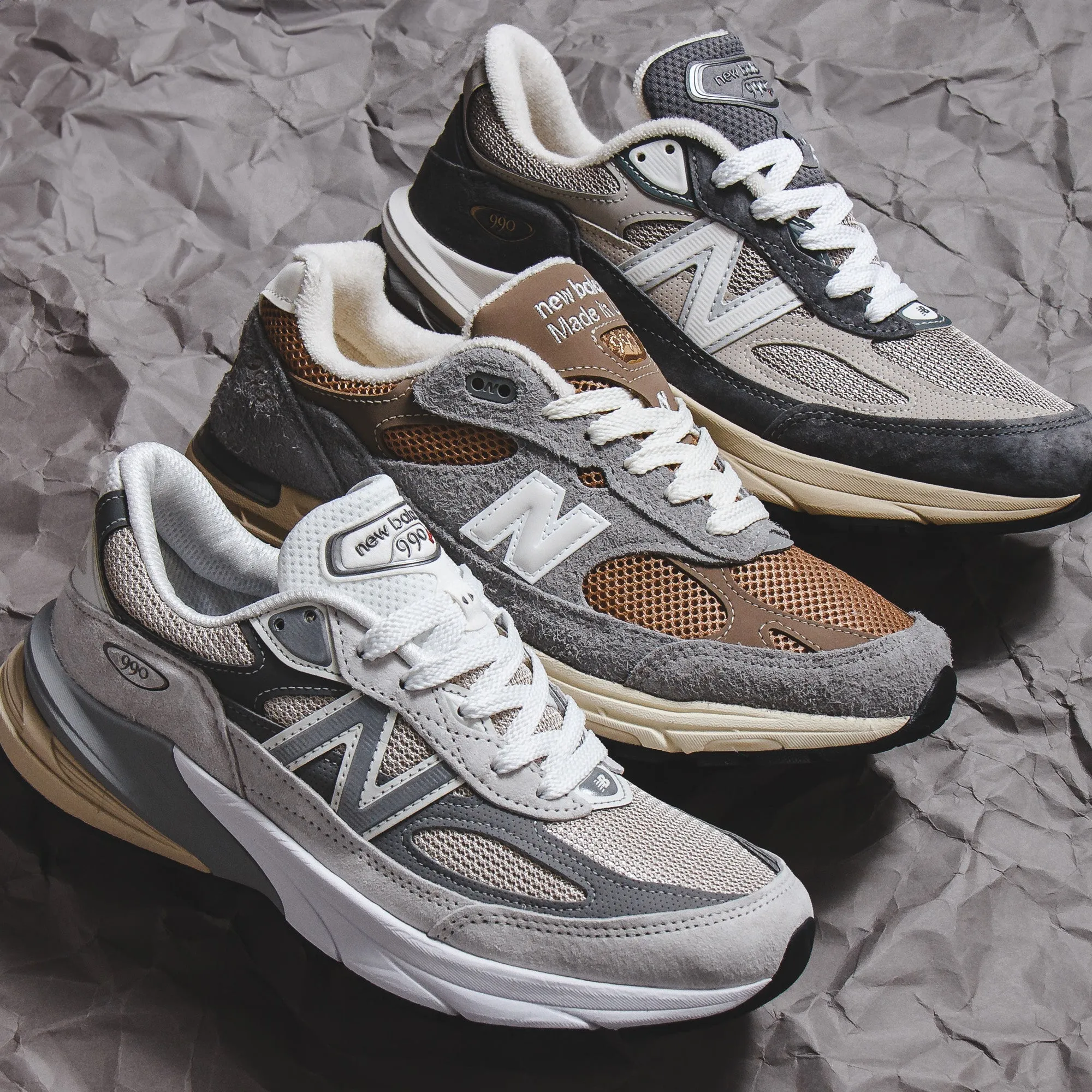 New Balance Unisex 990v6 Castlerock U990GR6