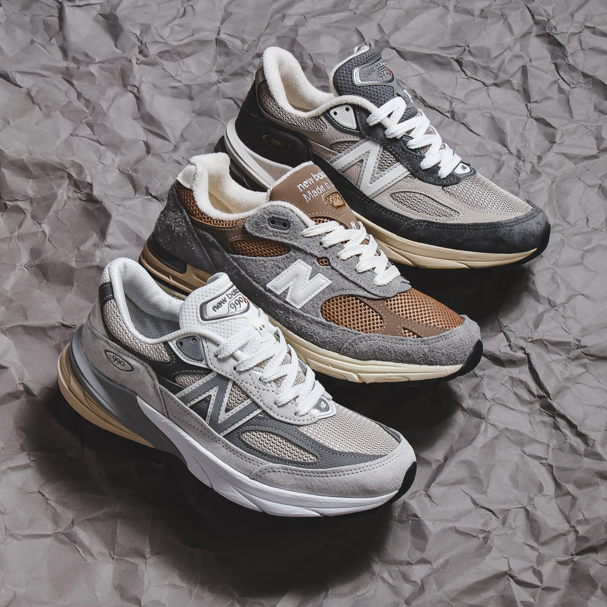 New Balance Unisex 990v6 Castlerock U990GR6
