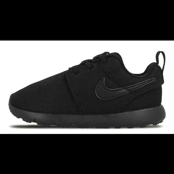 New Nike Roshe One Black Baby/Toddler Shoe black