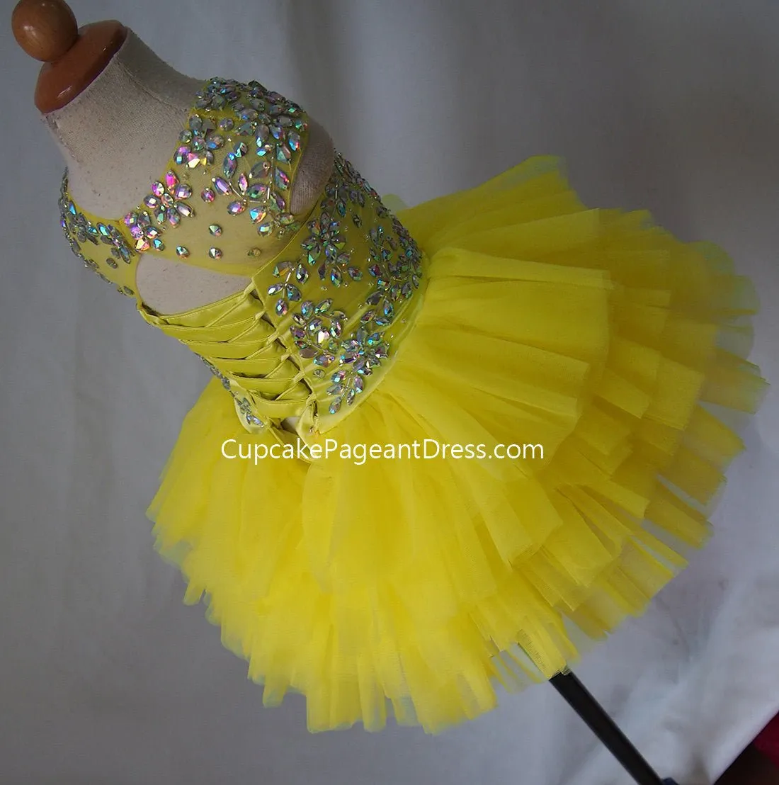 Newborn/Infant/toddler/baby/children/kids Girl's glitz Pageant Dress