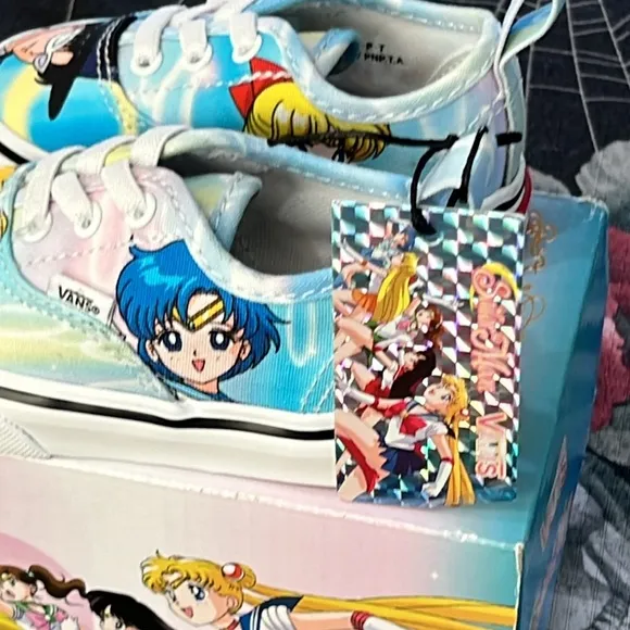 NIB 2022 VANS AUTHENTIC ELAS PRETTY GUARDIANS SAILOR MOON TODDLER SHOES 4T RARE