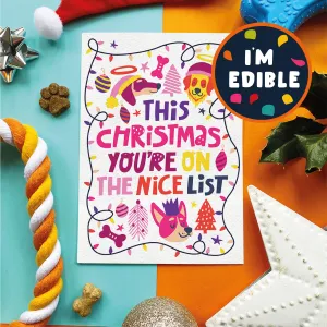 Nice List Chicken Christmas Card